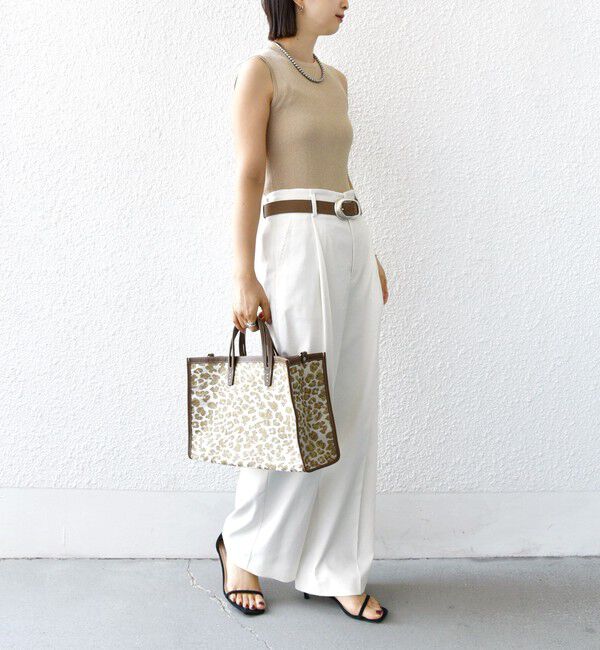 SHIPS for women「〈手洗い可能〉ラメ ノースリーブ ニット」|ニット・セーター|