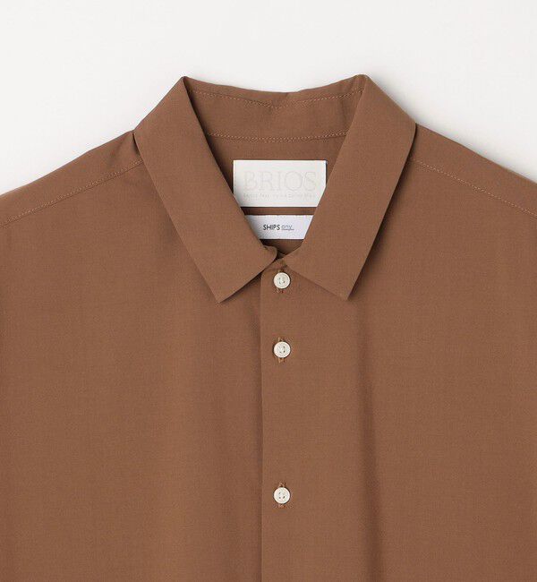 SHIPS any「SHIPS any: バンブー レーヨン ルーズ ハーフスリーブ シャツ ［BRIOS］◇」|シャツ・ブラウス|