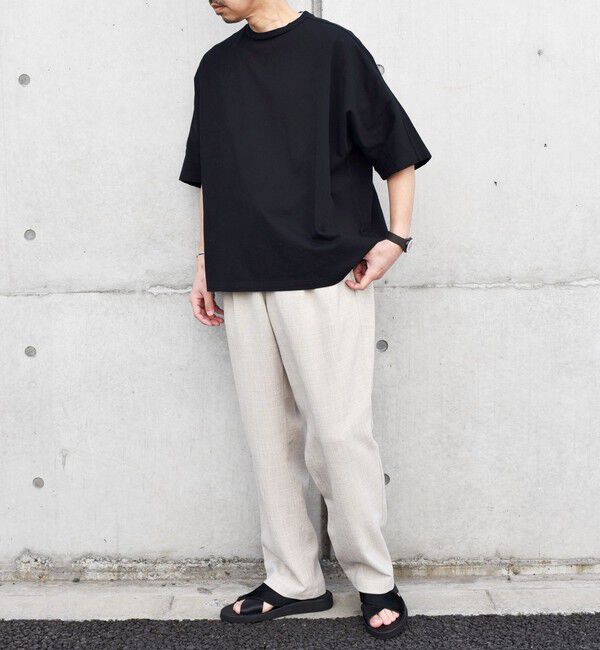 SHIPS any「SHIPS any: バックサイド / スリーブ プリーツ スケアスリーブ ワイド Tシャツ◇」|Tシャツ・カットソー|