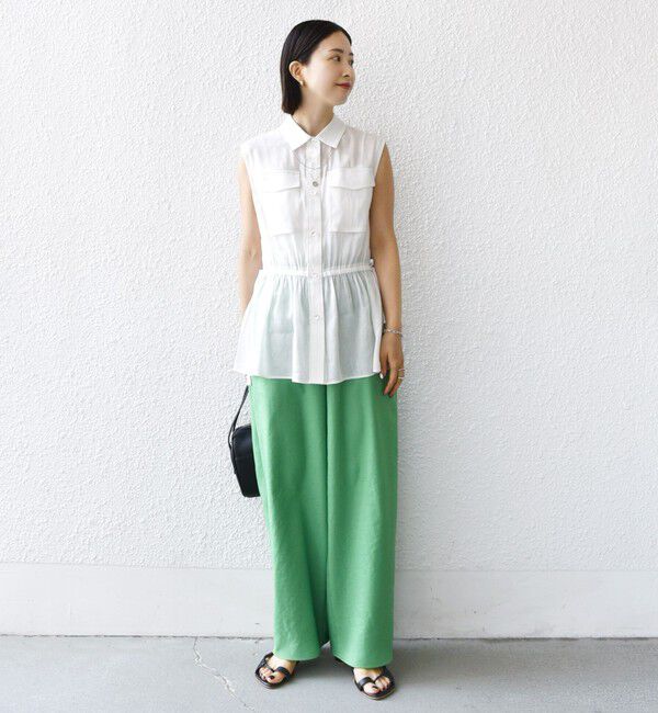 SHIPS for women「《一部追加予約》〈手洗い可能〉ツイル ドロスト パンツ」|その他|