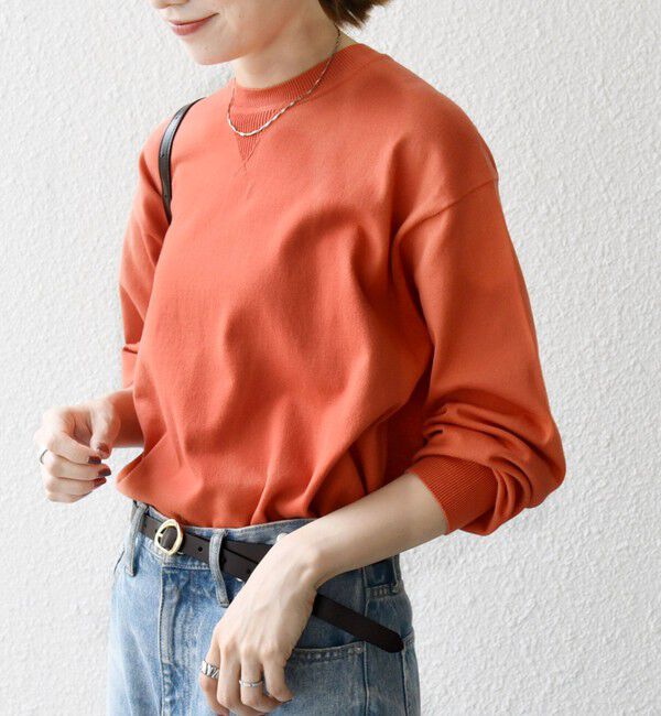 SHIPS any「SHIPS any:〈手洗い可能〉スウェットライク ニット プルオーバー」|ニット・セーター|