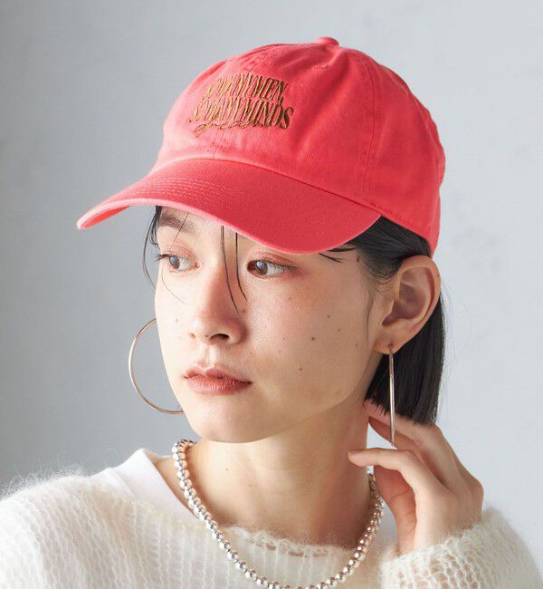 SHIPS for women「刺繍 ロゴ キャップ 24FW」|キャップ・キャスケット|ピンク系