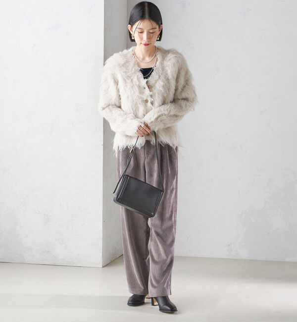 SHIPS for women「〈手洗い可能〉シャギー ファー カーディガン」|カーディガン|