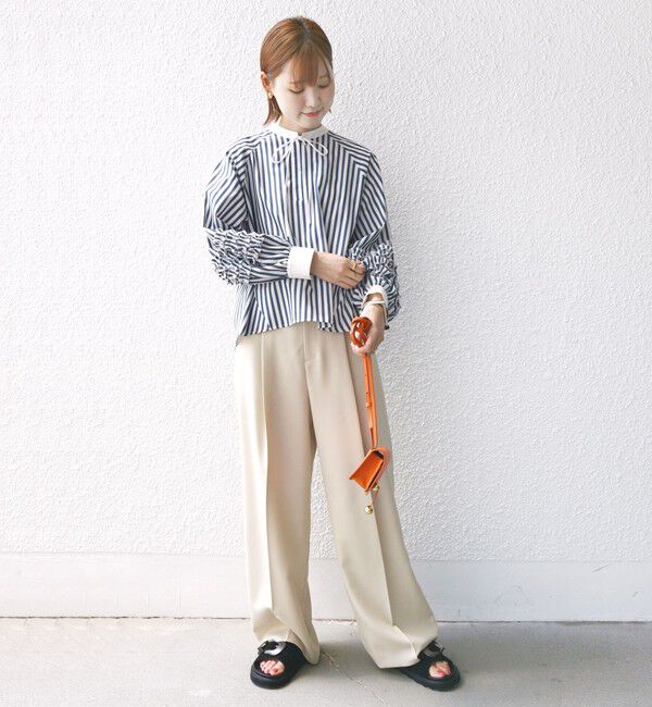 SHIPS for women「ウエスト ベルト デザイン セミワイド パンツ」|その他|