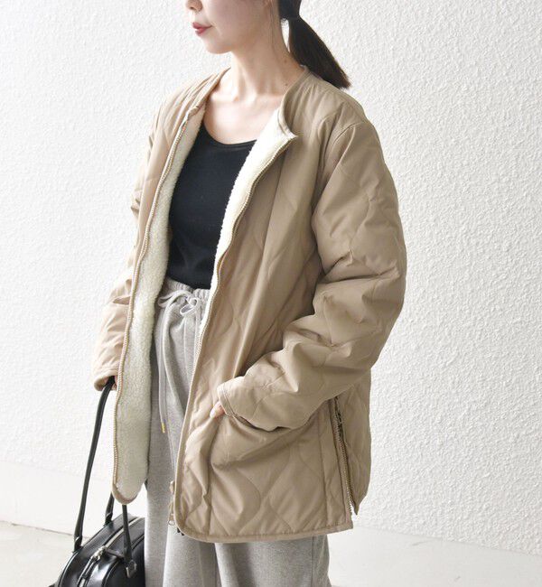 SHIPS any「【SHIPS any別注】TAION:〈手洗い可能〉ダウン ボア リバーシブル ジャケット」|ダウン|