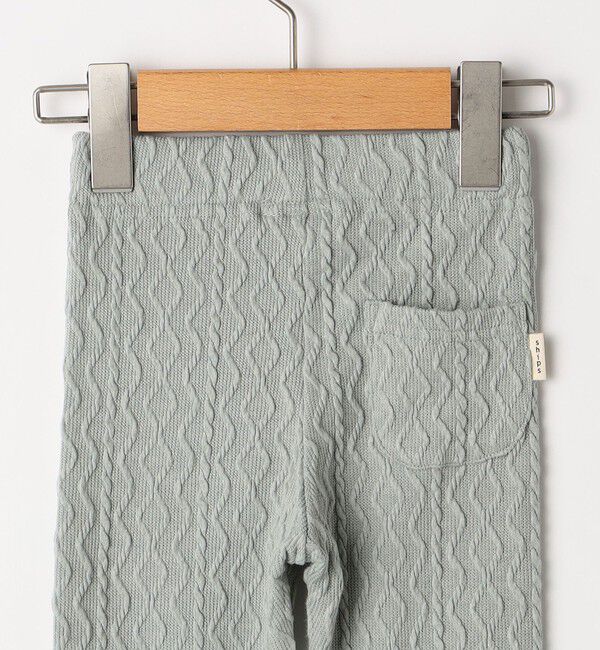 SHIPS KIDS「SHIPS KIDS:80～90cm / ケーブル パターン レギンス」|レギンス・スパッツ|