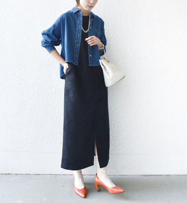 SHIPS for women「ポリエステルスエード 2WAY ワンピース」|ワンピース|