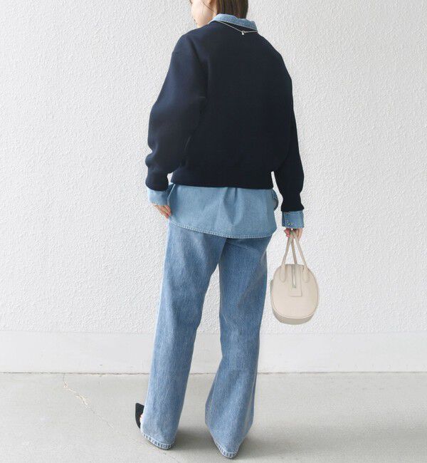 SHIPS for women「〈手洗い可能〉ロゴ ワッペン ロング スリーブ プルオーバー」|ニット・セーター|