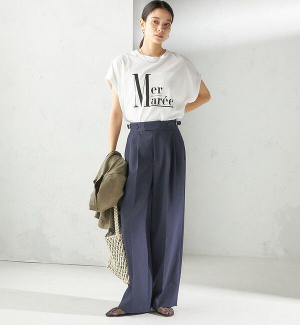 SHIPS for women「〈洗濯機可能〉プラチナ ヴェール TEE」|Tシャツ・カットソー|