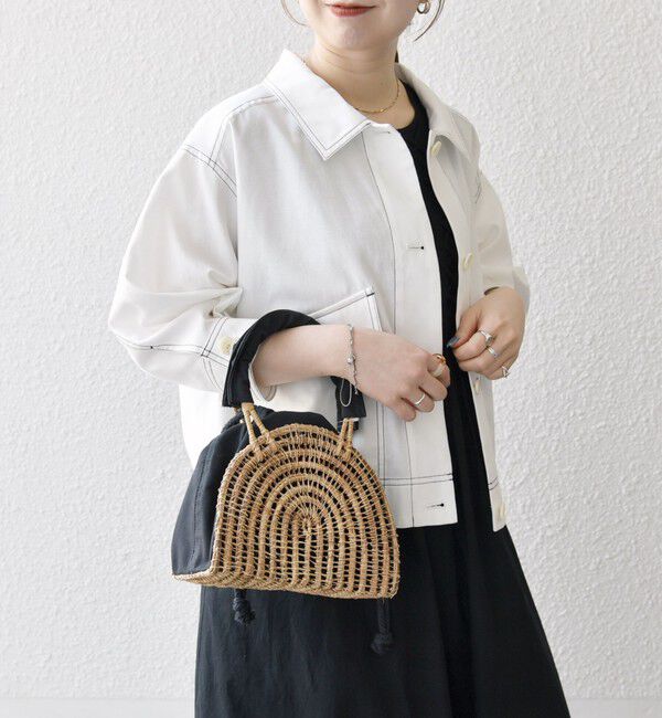 SHIPS any「SHIPS any:〈洗濯機可能〉オックス ステッチ ショート シャツ ジャケット」|ブルゾン・スタジャン|