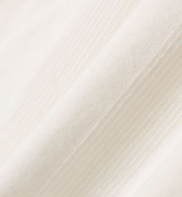 SHIPS for women「《一部追加予約》【SHIPS別注】miller: シアー ヘンリー ネック ロング スリーブ TEE」|Tシャツ・カットソー|