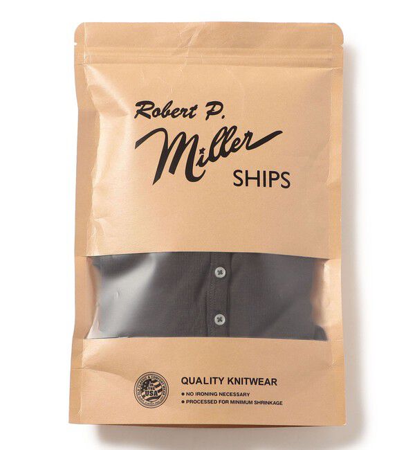 SHIPS for women「《一部追加予約》【SHIPS別注】miller: シアー ヘンリー ネック ロング スリーブ TEE」|Tシャツ・カットソー|