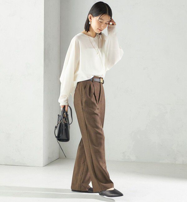 SHIPS for women「〈手洗い可能〉前後 2WAY シアー ドルマン ブラウス」|シャツ・ブラウス|