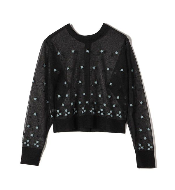 SHIPS for women「〈手洗い可能〉フラワー 刺繍 2WAY カーディガン」|カーディガン|