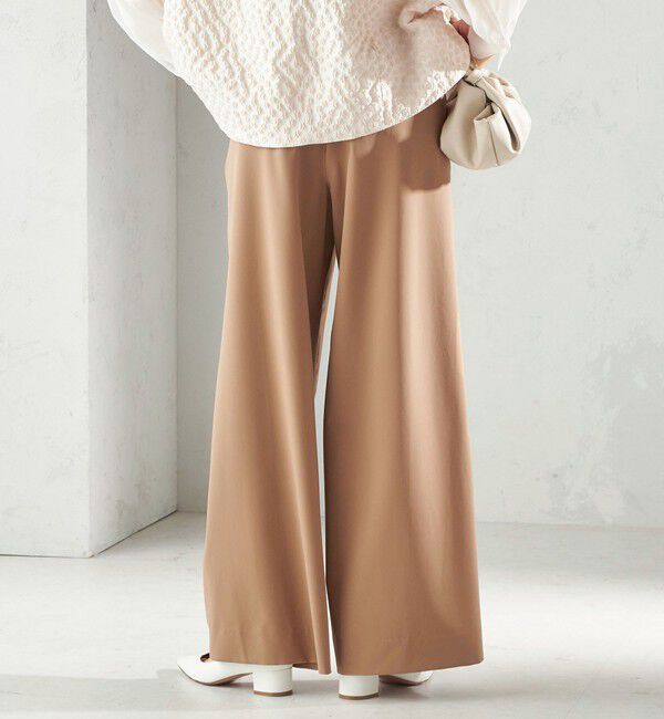 SHIPS for women「〈洗濯機可能〉ストレッチ ツイル イージー タック パンツ」|その他|