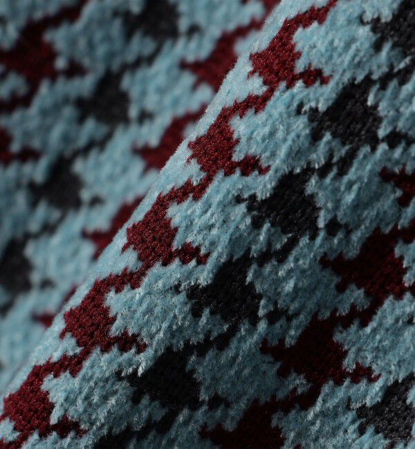 SHIPS any「SHIPS any:〈手洗い可能〉モールヤーン クルーネック ロゴ 千鳥柄 プルオーバー」|ニット・セーター|