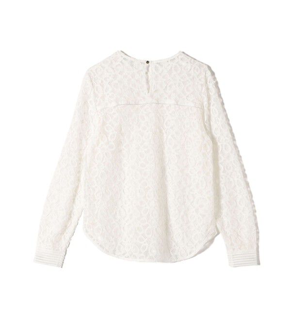 SHIPS for women「〈手洗い可能〉トゥワール コード レース ブラウス（ホワイト）」|シャツ・ブラウス|