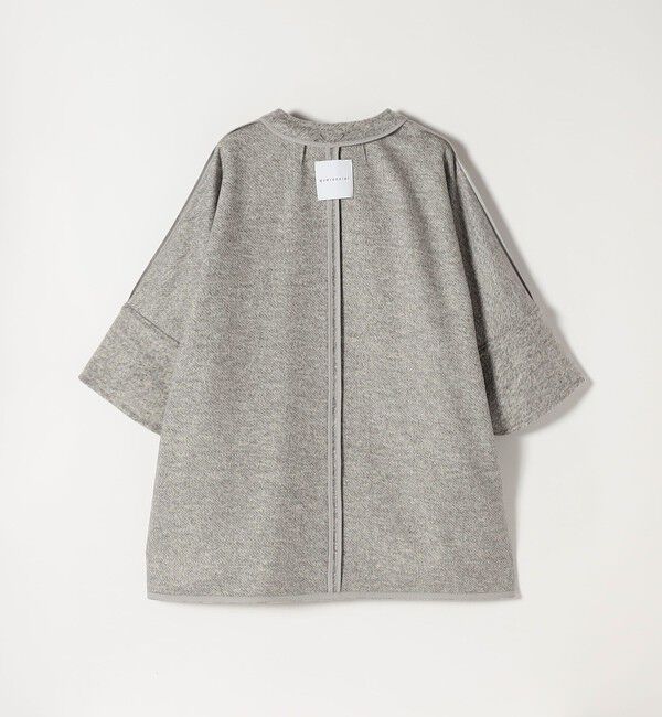 quaranciel「quaranciel: スライバー ウール ミックス クルーネック コート」|ノーカラーコート|