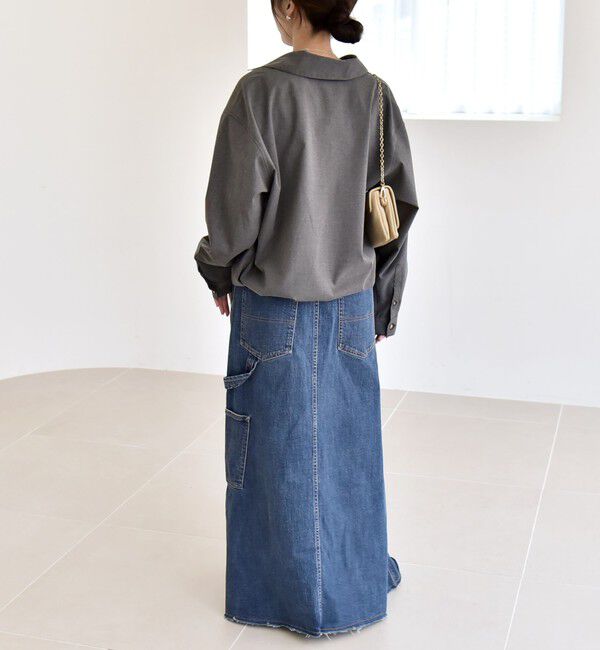 quaranciel「quaranciel:〈洗濯機可能〉ポケット ドロスト スキッパー プルオーバー シャツ」|シャツ・ブラウス|