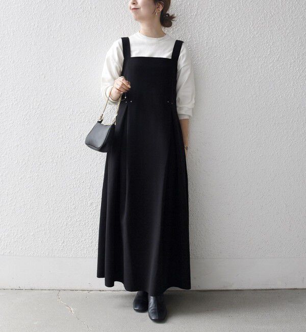 SHIPS any「SHIPS any: エア ニードル タック フレア ジャンパースカート」|ワンピース|