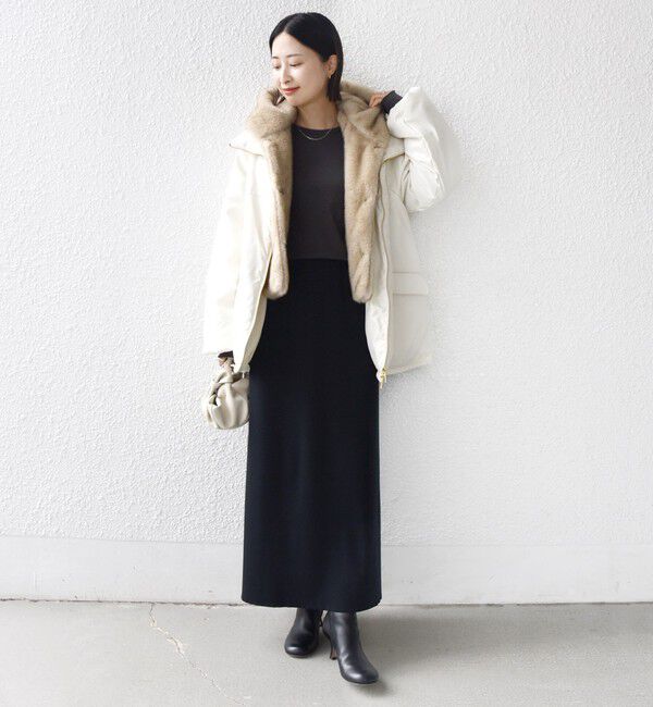 SHIPS for women「【WEB限定】2WAY フェイクファー 中綿 ブルゾン」|ブルゾン・スタジャン|