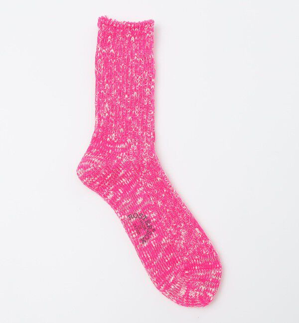 SHIPS「ROSTER SOX: BIG SLUB 60 RIB」|ソックス|ピンク
