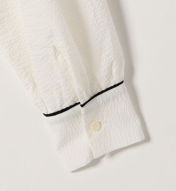 SHIPS any「SHIPS any:〈洗濯機可能〉サッカー バック リボン 配色 シャツ ブラウス」|シャツ・ブラウス|