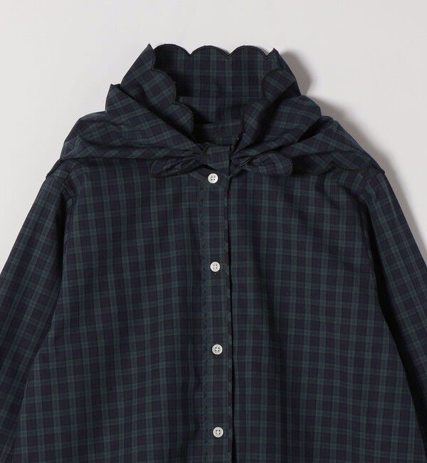 SHIPS any「SHIPS any:〈洗濯機可能〉スカラップ スカーフ付 バンドカラー シャツ」|シャツ・ブラウス|