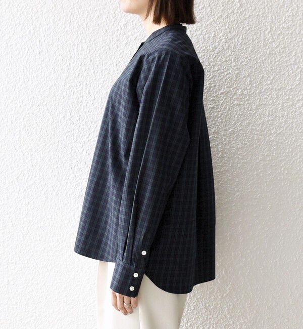 SHIPS any「SHIPS any:〈洗濯機可能〉スカラップ スカーフ付 バンドカラー シャツ」|シャツ・ブラウス|