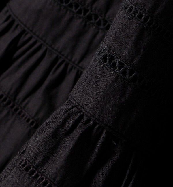 SHIPS for women「【SHIPS別注】Fanaka:〈手洗い可能〉ライン レース ティアード スカート」|スカート|