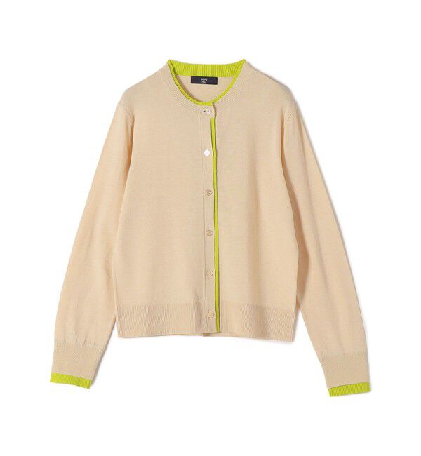 SHIPS Colors 「《予約》SHIPS Colors:〈手洗い可能〉配色 ニット クルーネック カーディガン◆」|カーディガン|