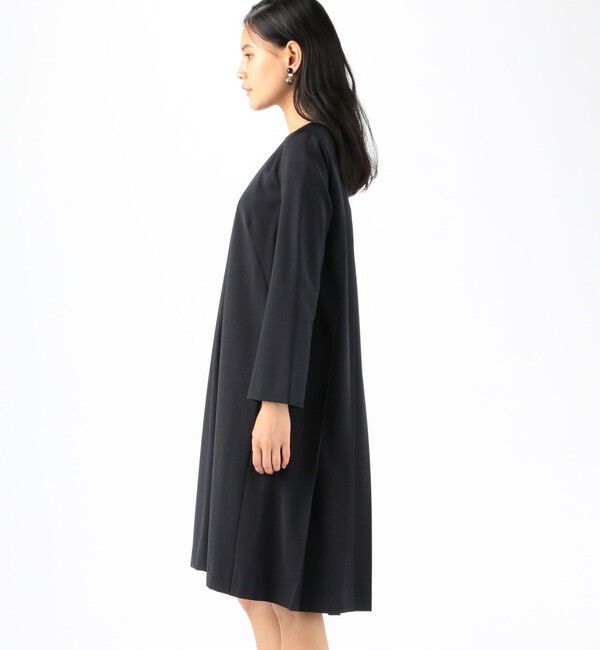 Ballsey「ポリエステルウールトロピカル バックプリーツワンピース」|ワンピース|