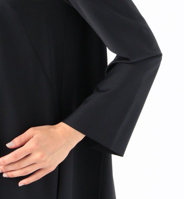 Ballsey「ポリエステルウールトロピカル バックプリーツワンピース」|ワンピース|