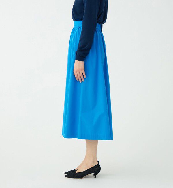 Ballsey「ストレッチタフタ ボリュームギャザースカート」|フレア|