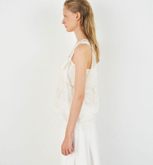 DES PRES「マリンプリント ノースリーブプルオーバー」|シャツ・ブラウス|