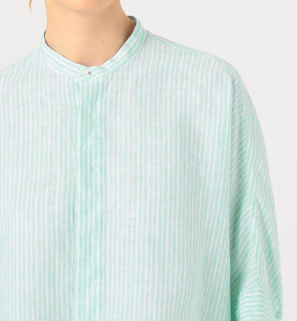 MACPHEE「リネンシャーティング クロップドシャツ」|シャツ・ブラウス|