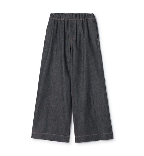 GALERIE VIE「リジットデニム ワイドイージーパンツ」|デニム|69 ネイビー