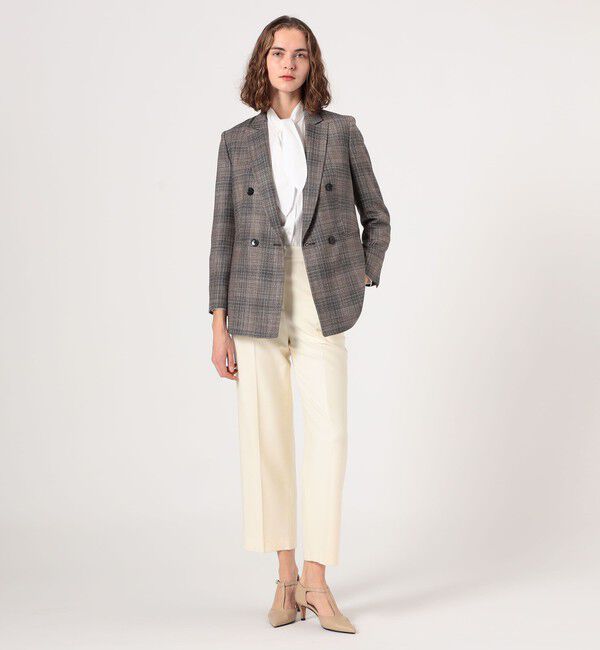 TOMORROWLAND collection「SILK AIR ERICA ダブルブレストジャケット」|テーラードジャケット|