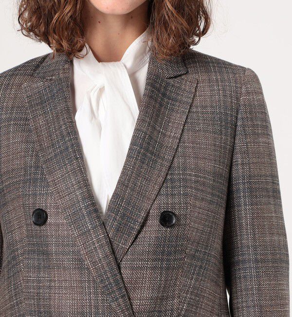 TOMORROWLAND collection「SILK AIR ERICA ダブルブレストジャケット」|テーラードジャケット|