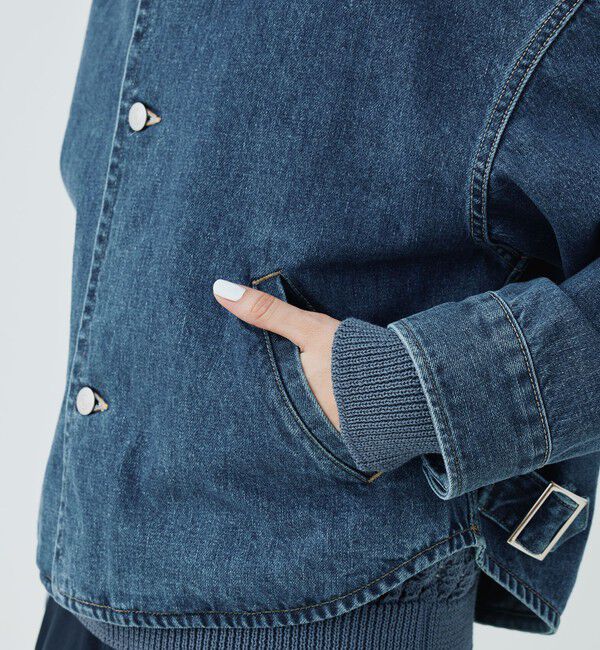 GALERIE VIE「ビンテージブルーデニム コクーンブルゾン」|デニムジャケット|