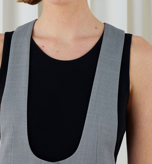 DES PRES「ポリエステルウールバラシャ テイラードサロペット」|オールインワン|