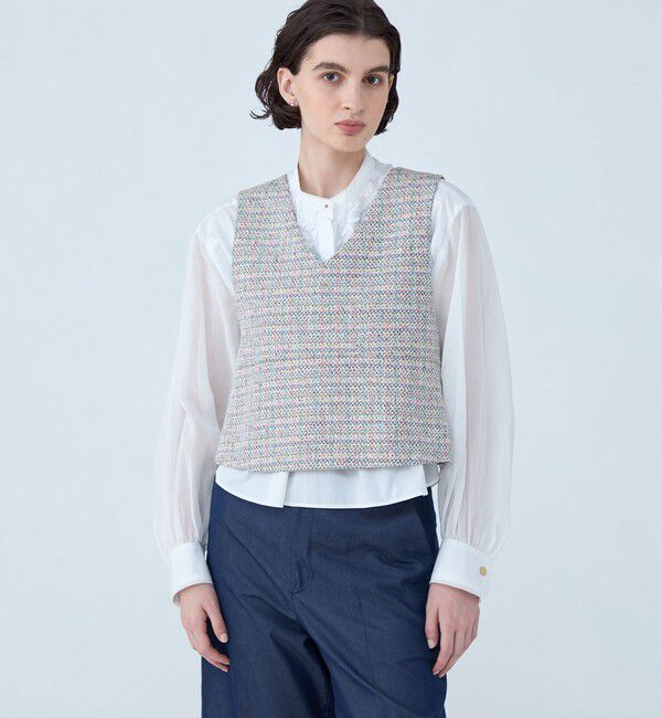 TOMORROWLAND collection「マリースパンコール 2-wayペプラムジレ」|ベスト・ジレ|