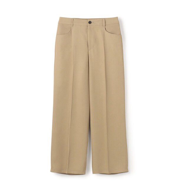 GALERIE VIE「シルキートリコチン ストレートパンツ」|その他|43 ベージュ