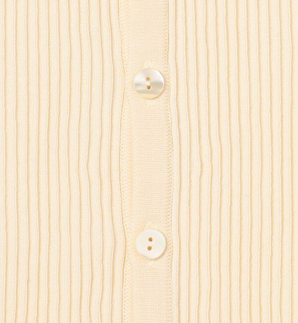 GALERIE VIE「ギザコットンリブ Vネックカーディガン」|カーディガン|