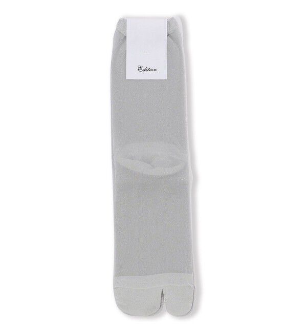 Edition「タビ ラメソックス」|ソックス|81 シルバー