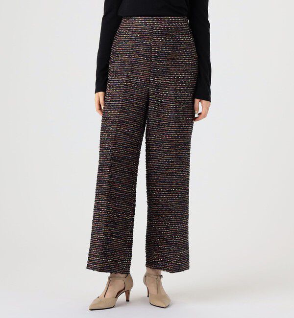 Ballsey「フリンジヤーンツイード ワイドパンツ」|その他|