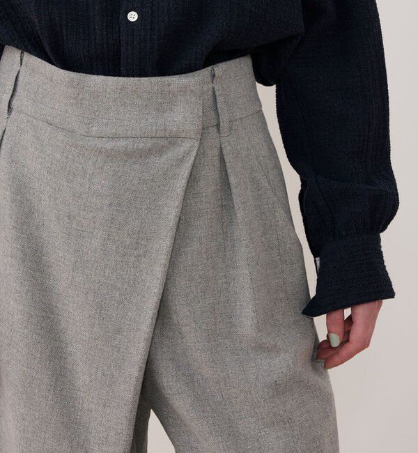 GALERIE VIE「グリッターストライプ ワンサイドタックスラックス」|スラックス|