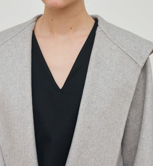 DES PRES「ダブルフェイスメルトンビーバー フーディーミディコート」|その他|