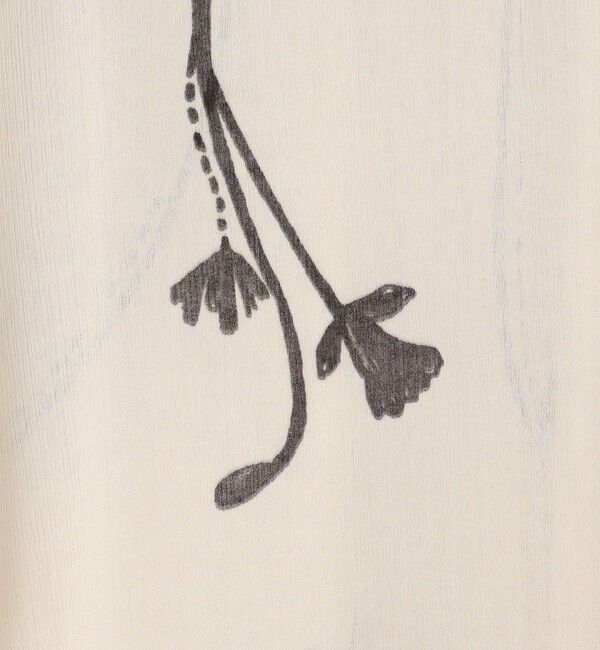 DES PRES「シングルフラワープリント チュニックブラウス」|シャツ・ブラウス|