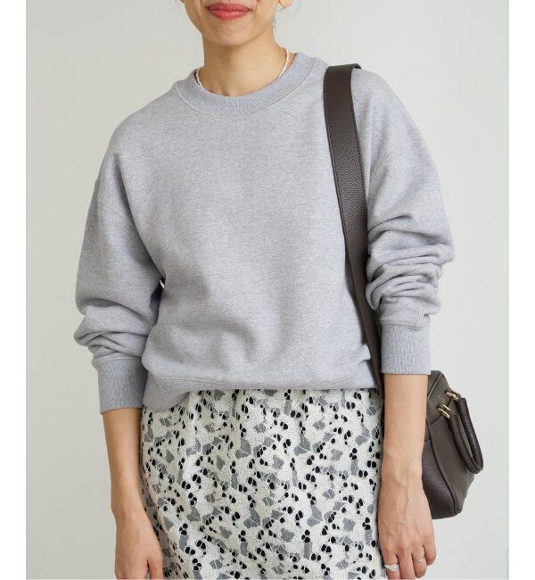 IENA「《追加2》コットン 裏毛クロップドプルオーバー」|スウェット・ジャージ|